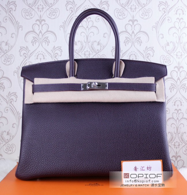 エルメスバーキンコピーアイリス トリヨンクレマンス シルバー金具 he430